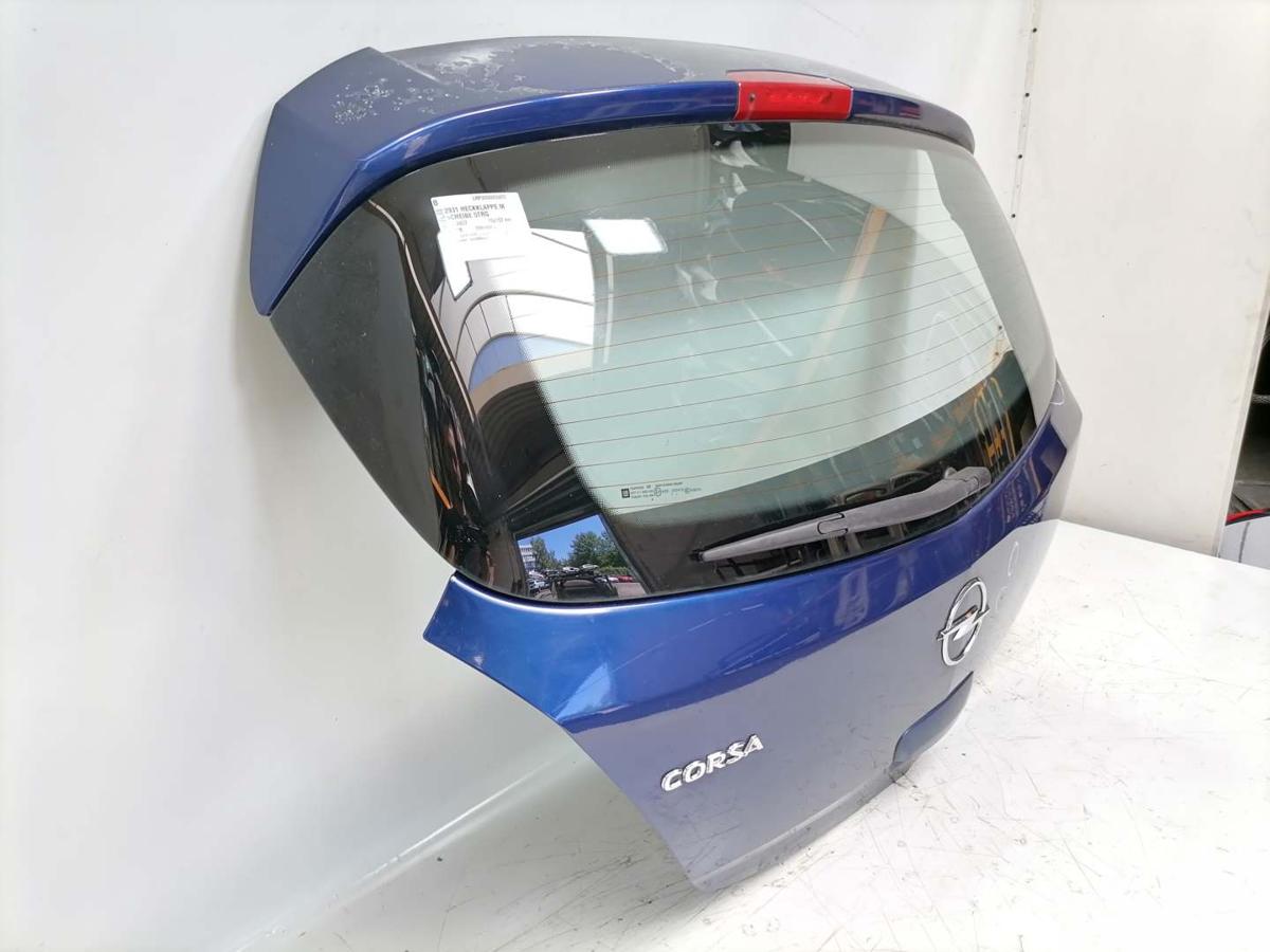 Opel Corsa D original Heckklappe mit Heckscheibe Z21B Ultrablau 5-Türer Bj.2007